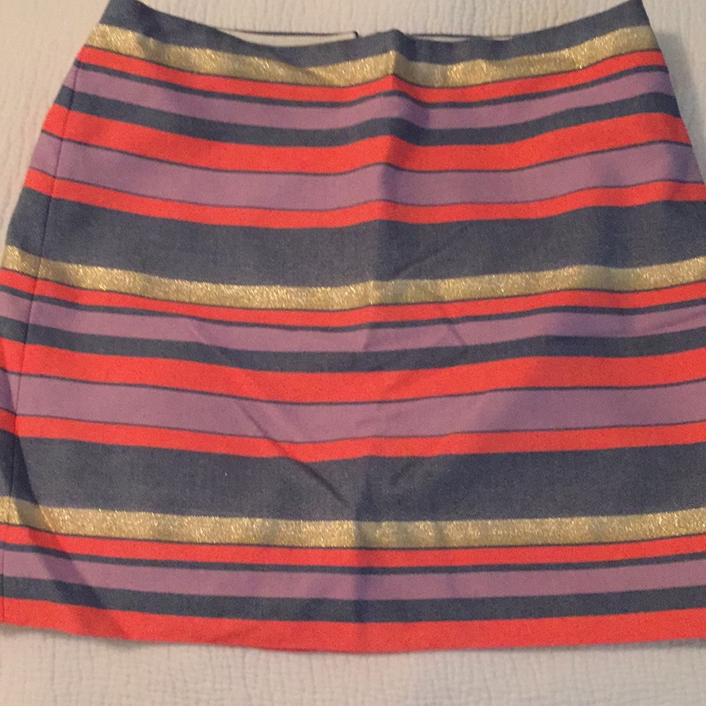 J Crew Striped Skirt